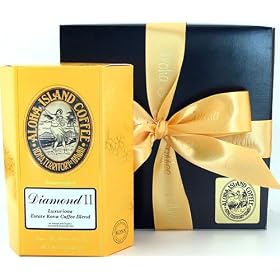Aloha Island Signature Diamond Kona Coffee Blend, Whole Bean or Ground, the Perfect Gift for Coffee Lovers