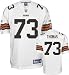 Joe Thomas Jersey: Reebok Authentic White #73 Cleveland Browns Jersey - 54