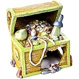 GloFish Treasure Chest Ornament for Aquarium, Large