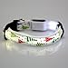 Dog Collar, Itery LED Flashing Lights Dog Collar Pets LED Flash Collar Christmas Tree (White, M)