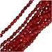 Jablonex Czech Fire Polished Glass Beads 4mm Round - Opaque Cherry Red (50)