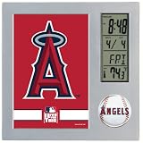 MLB Anaheim Angels Digital Desk Clock