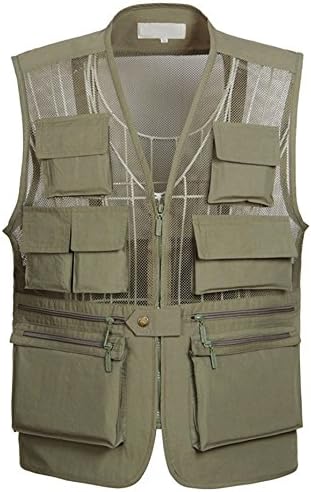 Firstvest Men's Plus Size Mesh Fly Fishing and Photographer Vest Waistcoat