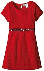 Girls Polyester/Spandex/Knit Mesh Sequined  Dress