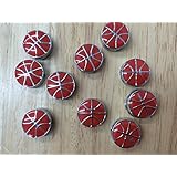 PEPPERLONELY Brand 10PC 8mm Basketball Slider Charms