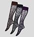 3 Pairs of Zebra Print Knee High Socks