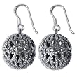 Style Fashion Earrings Teens in Sterling Silver Size: 1.25 inches