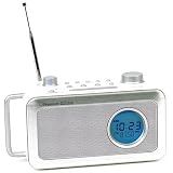 Teac R2 Premium Edition Am/FM Clock Radio for Ipod White