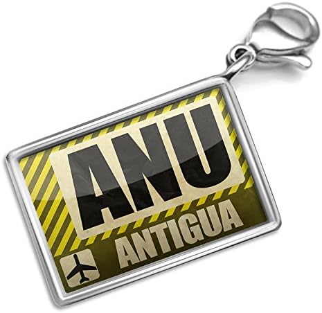 Neonblond Airportcode ANU Antigua - Charm Lobster Clasp clip on