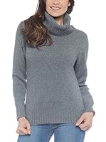 Conte of Cashmere Jersey Cuello Vuelto (Gris Moyen)