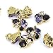 10 Pcs 3D Alloy Charm Rhinestones Crystal Nail Art Tips Manicure DIY Decoration