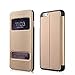 iPhone 6 plus case, Smart Window View Front Flip Cover W Open Logo Back Folio Case for iPhone 6 plus 5.5