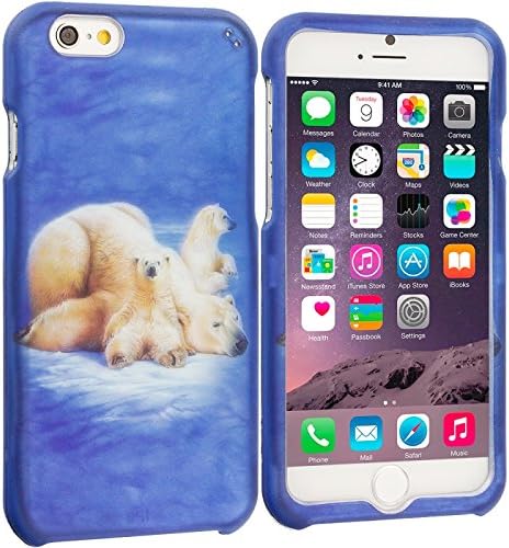 Cell Accessories For Less (TM) Polar Bear 2D Hard Rubberized Design Case Cover for Apple iPhone 6 (4.7) + Bundle (Stylus & Micro Cleaning Cloth) - By TheTargetBuys