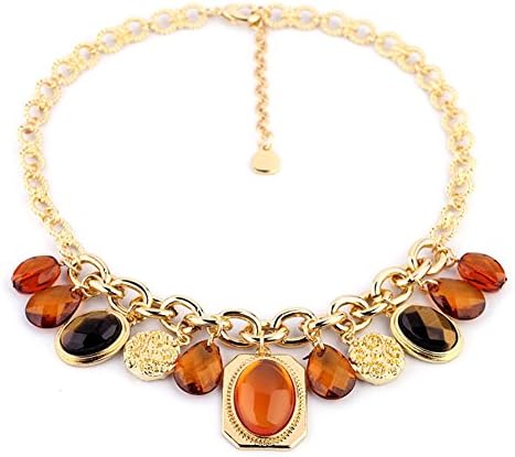 ZMJ Punk Style Golden Plated Sexy Leopard Metal Necklace Charm(J-SN230)