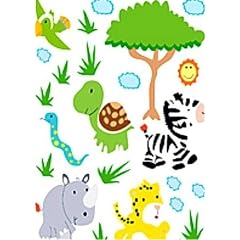 Tierisch lustige Wandtattoos f�rs Kinderzimmer - Motiv: "S�dafrika"