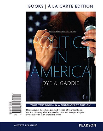 Politics in America, 2014 Elections Update, Books a la Carte Edition Plus NEW MyPoliSciLab for American Government -- Access Card Package (11th Edition)