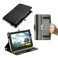 Poetic HardBack Protective Case for Samsung Galaxy Tab 2 7.0 (NOT Fit OLD Version, NO Flash HOLE) With HandStrap with Built-in Folding Cover - Black (Stylus Holder / Inner Strap to hold the cover open is a plus) (3 Year Manufacturer Warranty From Poetic)(Specially Designed for Samsung Galaxy Tab 2 7.0 ONLY)