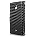 Sharp Aquos Crystal - Cellularvilla Pu Leather Wallet Card Flip Open Pocket Case Cover Pouch For Sharp Aquos Crystal 306SH (Carbon Fiber Black)