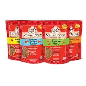 Stella and Chewy's Freeze Dried Raw Dinner 15oz Variety Pack 4 Flavors (Chicken, Duck, Lamb, Beef) Stella and Chewy's Freeze Dried Raw Dinner 15oz Variety Pack 4 Flavors (Chicken, Duck, Lamb, Beef)