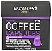 20 Bestpresso Nespresso Compatible Gourmet Coffee Capsules - Nespresso Pods Alternative: Intenso Blend Natural Espresso Flavor (High Intensity) - Certified Genuine Espresso