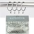 Set of 14 Decorative Drapery Curtain Clip Rings, 2" Interior Diameter, Nickel Premium Iron Metal Material Rack and Hook Brand