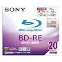 �\�j�[ �u���[���C�f�B�X�N �^��p BD-RE ���������^ 1�w 2�{�� 25GB 20���p�b�N �z���C�g���C�h�v�����g�G���A�̗p 20BNE1VBPS2