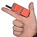 NKTECH Super Mini NK-M1 UHF 400-470MHz 16 Channels Ham Transceiver Two way Radio Walkie Talkie 1200mAh 3.7V Li-ion Batteries Accessories Red Free Earpiece