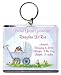 Proud Great Grandma Too Cute Birth Announcement Photo Key Chain, Personalized, 2.75 x 3.25 Carriage (Boy)
