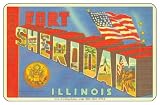 Fridgedoor - Greetings Fort Sheridan IL - Car Magnet