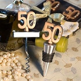 50th Anniversary Barware Favors Set of 12