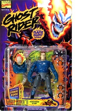  Ghost Rider II Figure W/Transforming Action and Glow-in-the-Dark Features (1995 ToyBiz)