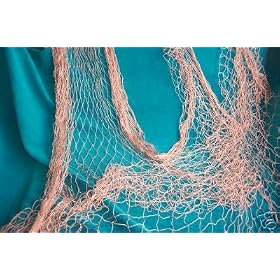 TWO 15 X 9 New Tan Fishing Fish Net Pirate Luau Party Theme