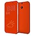 AnoKe@ DEY DOT HTC One E8 (NOT FIT HTC ONE M8) Luxury Flip Slim Dot View Cover Case For HTC ONE E8 (Orange)