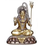 Meditation Statue God Shiva Brass Sculpture