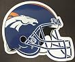Denver Broncos Helmet Logo NFL Car Magnet