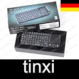 Rii Mini Funk Wireless Keyboard PC Tastatur mit Maus Touchpad 2.4 GHz Deutsche Tastatur (Deutsches Tastaturlayout) auch geeignet für Win7 Vista Linux