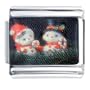 Snowman Couple Love Italian Charms