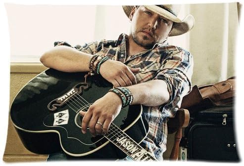 Bedding Pillowcase Standard 20x30 inch Pillow Case Covers (Cool Jason Aldean Playing the Guitar) by NadegeFashion