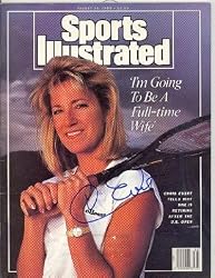 Chris Evert Autographed/Signed Sports Illustrated -August 28 1989