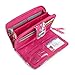 Vera Bradley Womens Turn Lock Wallet Pink Swirls One Size