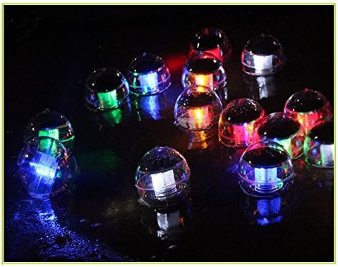 Solar floating pool light,Solar Powered LED Night Light Lamp ball for Swimming Pool & Patio,Garden and Party Decor Outdoor Waterproof Pond Path Landscape lights,Charges also On Cloudy Days(White)