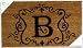 Monogram Coir Doormat Insert - B