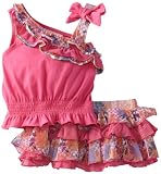 Little Lass Baby-Girls Newborn 2 Piece Scooter Set With Ruffles