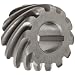 Boston Gear H1612L Plain Helical Gear, 45 Degree Helix, 14.5 Degree Pressure Angle, 0.375 Bore, 16 Pitch, 12 Teeth, Steel, LH
