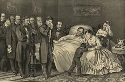 Death of President Abraham Lincoln, 'The Nation's Martyr' - 1865 Currier & Ives Lithograph - Photographic Print from the Library of Congress Collection