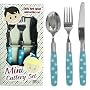 Polka Dot Childrens Cutlery Set - BLUE
