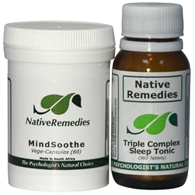 Native Remedies Triple Complex Sleep Tonic and MindSoothe ComboPack to reduce anxiety and... by Native Remedies