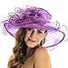 Women Voile Fascinator Church Formal Party Hat W042