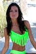 Neon Lime Collection: Sexy Fringe Swimsuit Top (Top Only)
