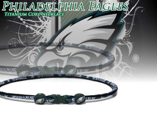 Philadelphia Eagles Titanium Core Sport Necklace NFL Celebration Sale! Size 21 Inch